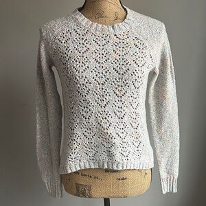 Kensie Multicolor Knit Crew Neck Sweater